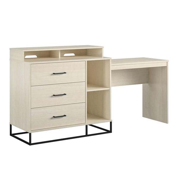 Novogratz Kelly 3in1 Media Dresser and Desk Combo & Reviews Wayfair